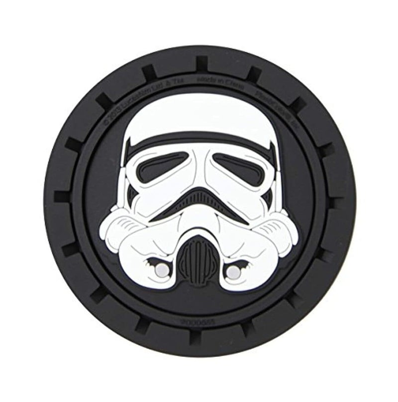 Plasticolor 000665R01 Star Wars Stormtrooper Auto Car Truck SUV Cup Holder Coaster 2-Pack,Multicolored - Image 3